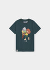 T-shirt "Pumuckl Ice Cream" - dark green (kids)