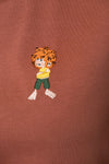 T-shirt "Pumuckl Grumpy" - rust, women