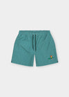 Swim trunks "Pumuckl surfs" - grey-blue
