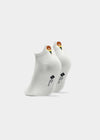 Sports socks "Pumuckl waves" - white (short)