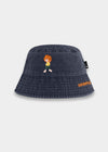 Bucket Hat "Grantler Klub: Pumuckl" - vintage black