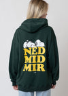 Hoodie "Peanuts: Ned mid mir" - dunkelgrün