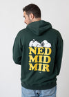 Hoodie "Peanuts: Ned mid mir" - dunkelgrün