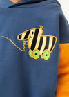 "Tiger Duck" Hoodie - dark blue (children's)