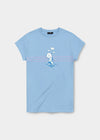 T-shirt "Peanuts: I like you" - light blue