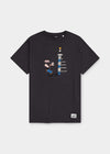 T-shirt "Popeye beats the Luke" - dark grey